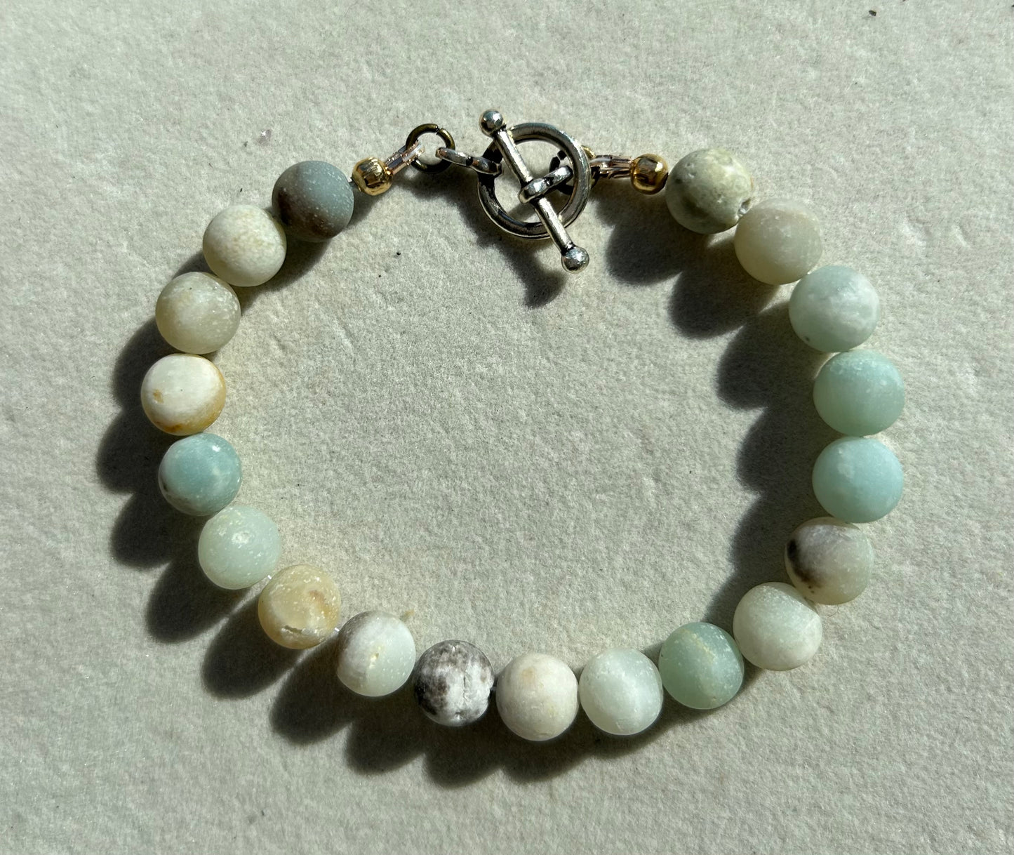 Amazonite 8mm Matte Bracelet