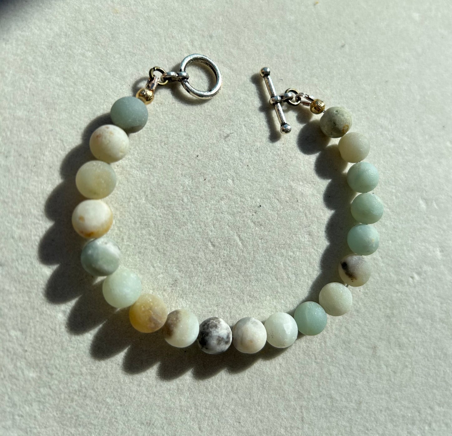 Amazonite 8mm Matte Bracelet