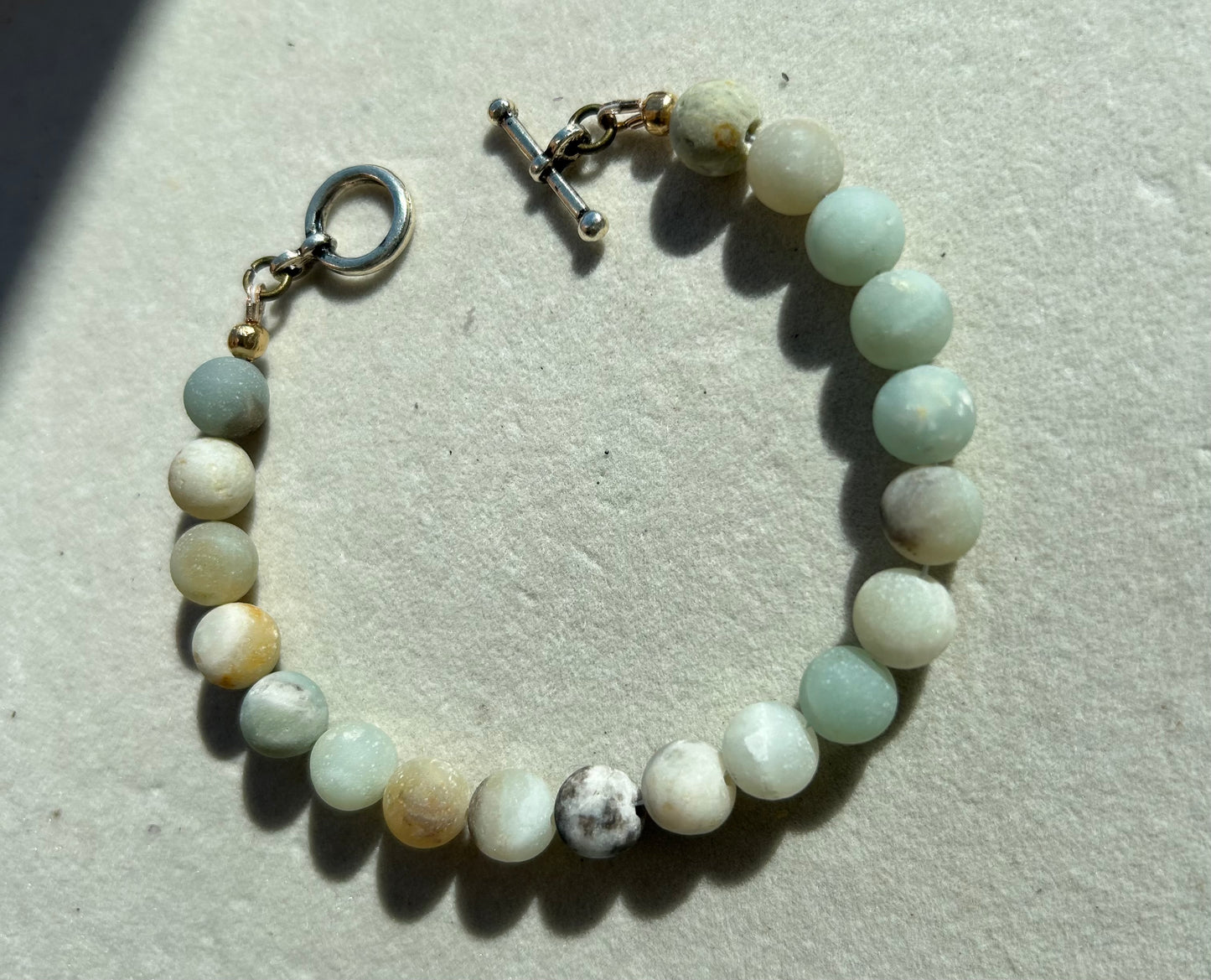 Amazonite 8mm Matte Bracelet