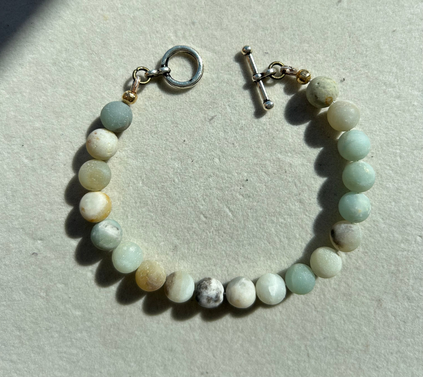 Amazonite 8mm Matte Bracelet