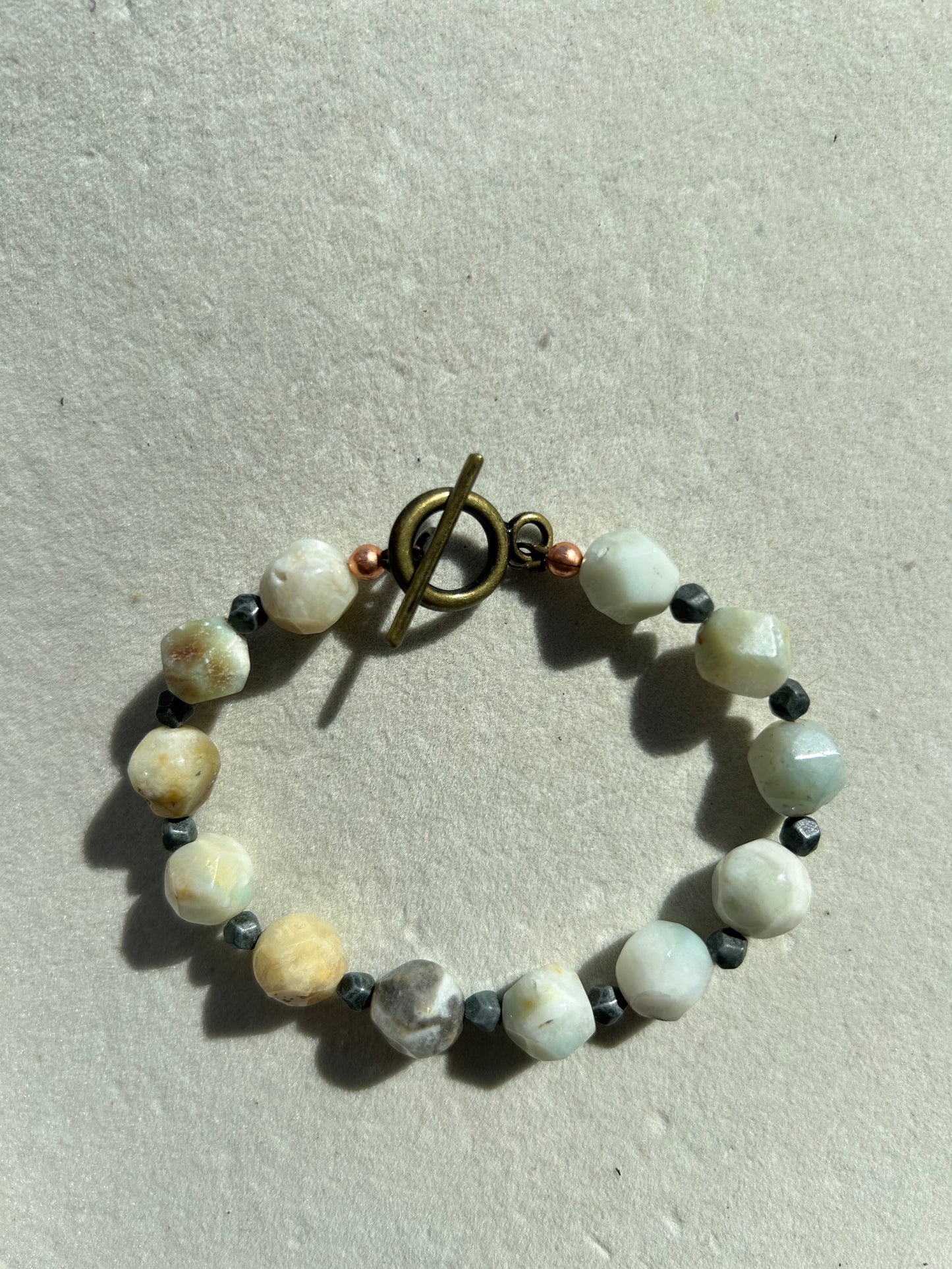 Amazonite Octagonal Bracelet