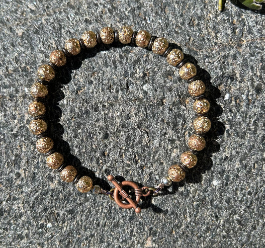 Golden Lava Bracelet