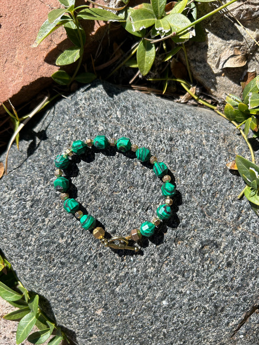 Malachite Hexagonal Bracelet