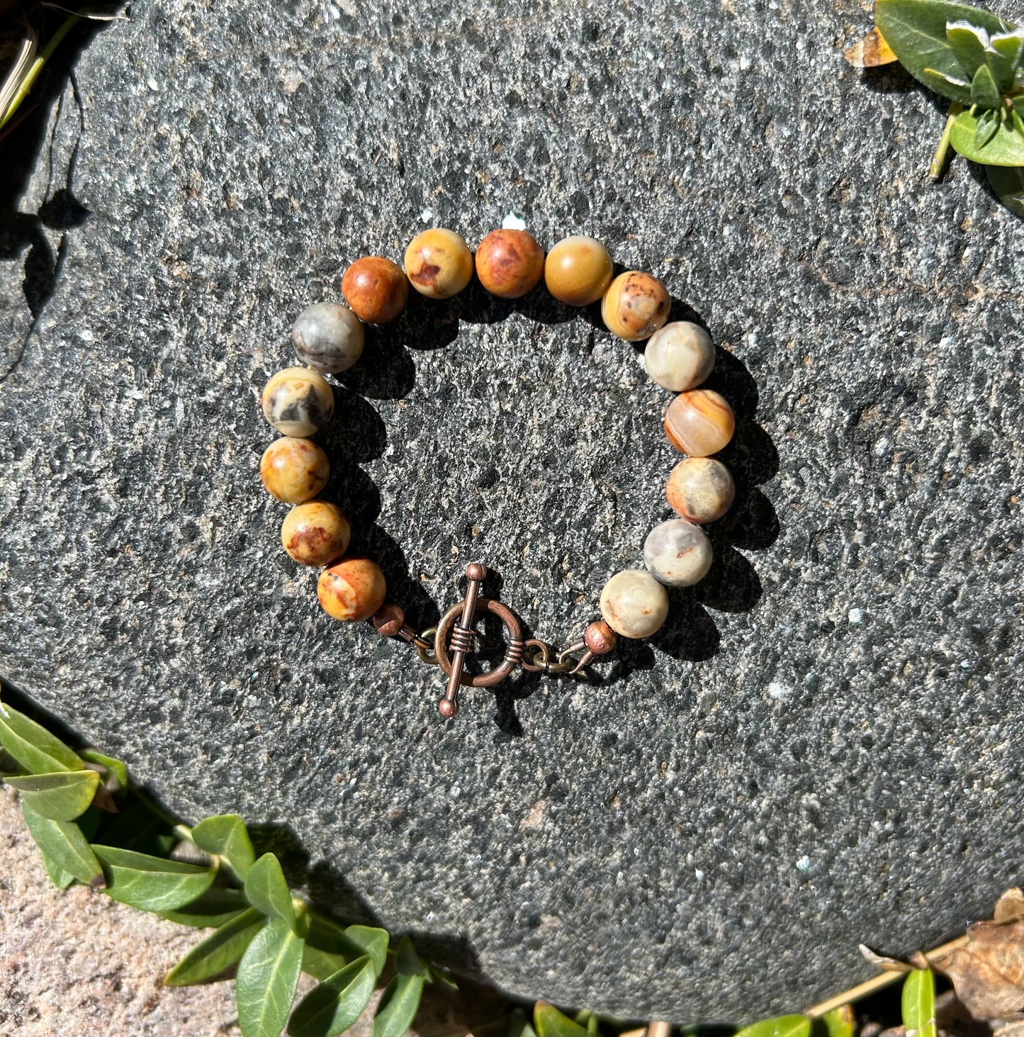 Crazy Lace Agate Bracelet