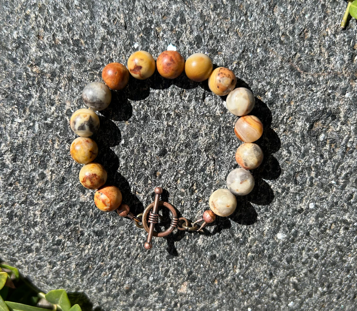 Crazy Lace Agate Bracelet