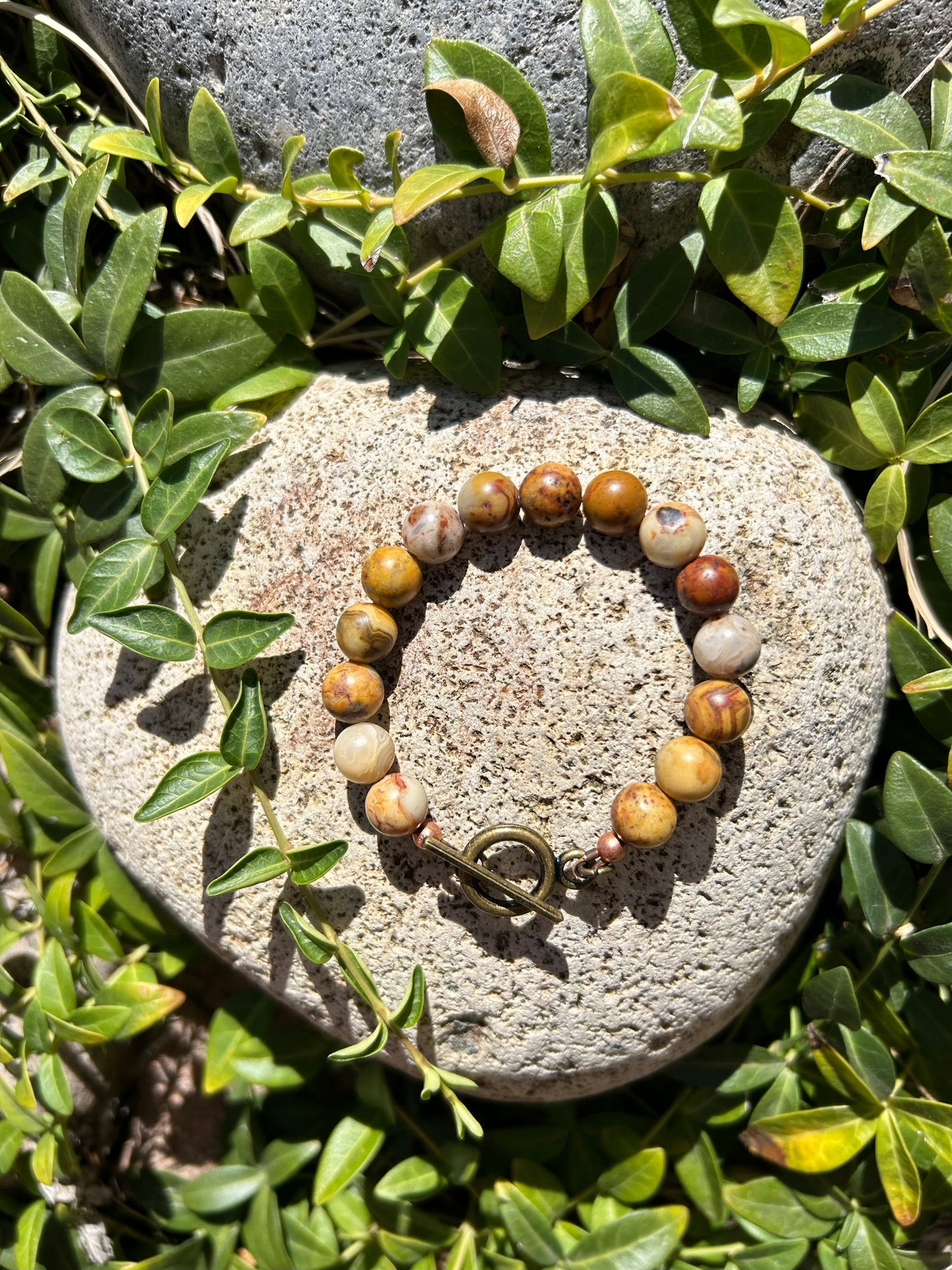 Crazy Lace Agate Bracelet