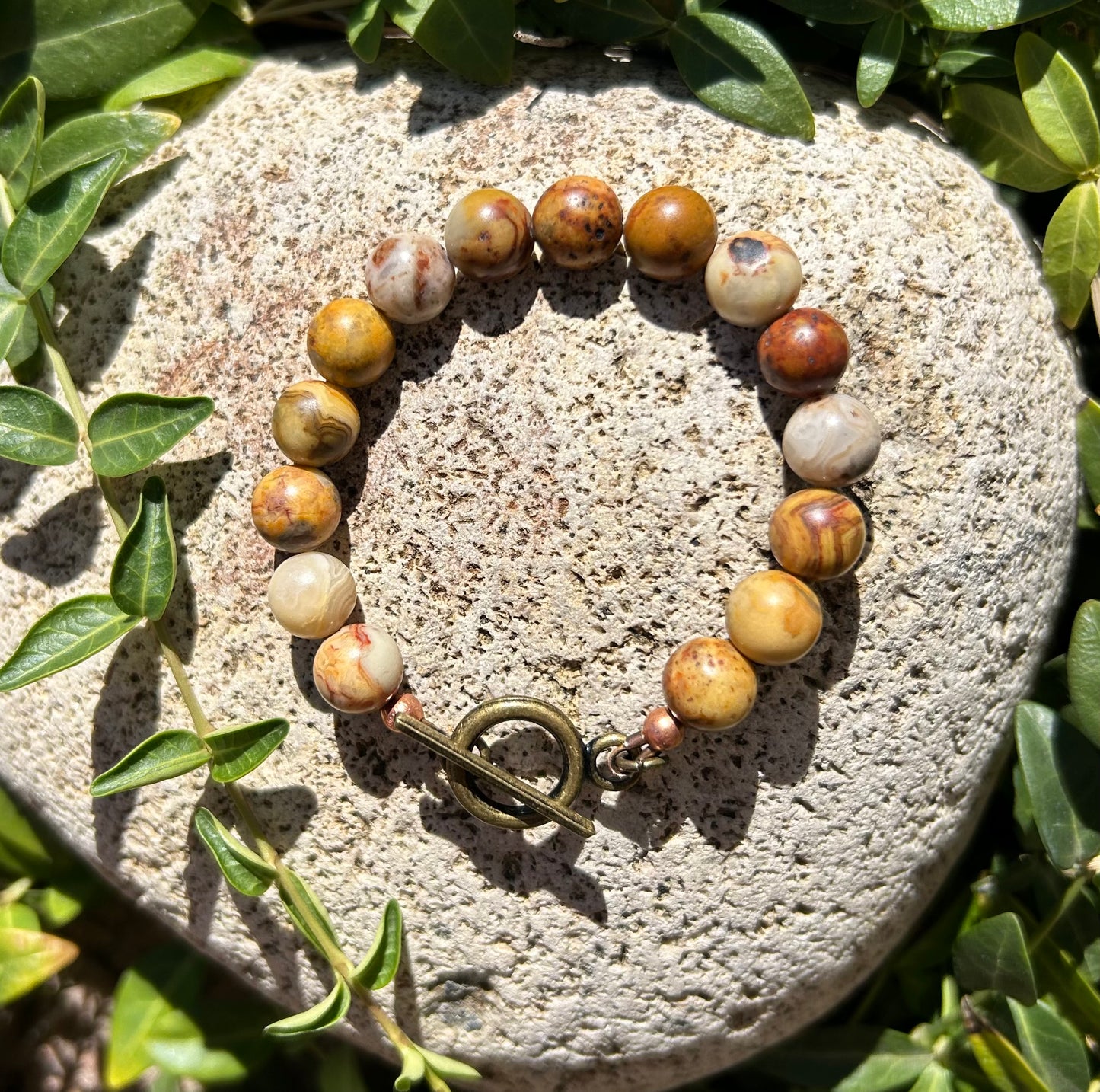 Crazy Lace Agate Bracelet