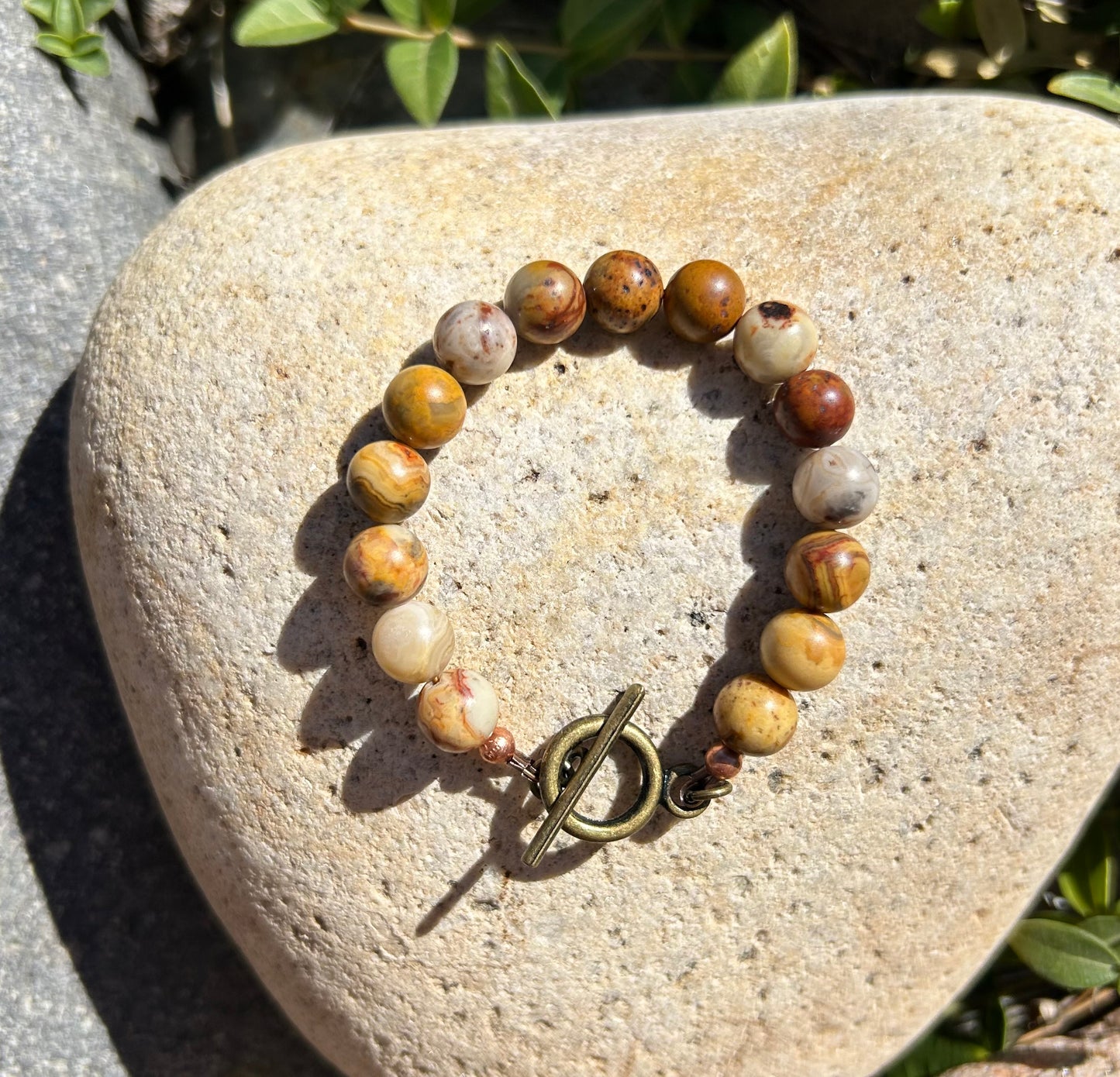 Crazy Lace Agate Bracelet