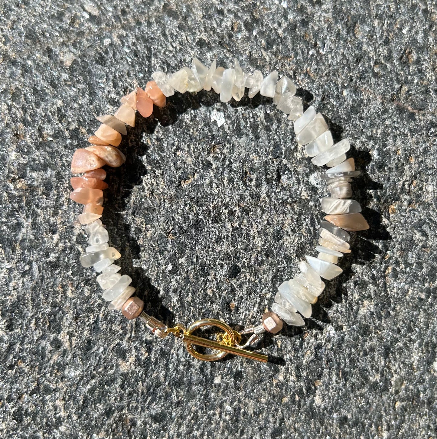 Moonstone Chip Bracelet