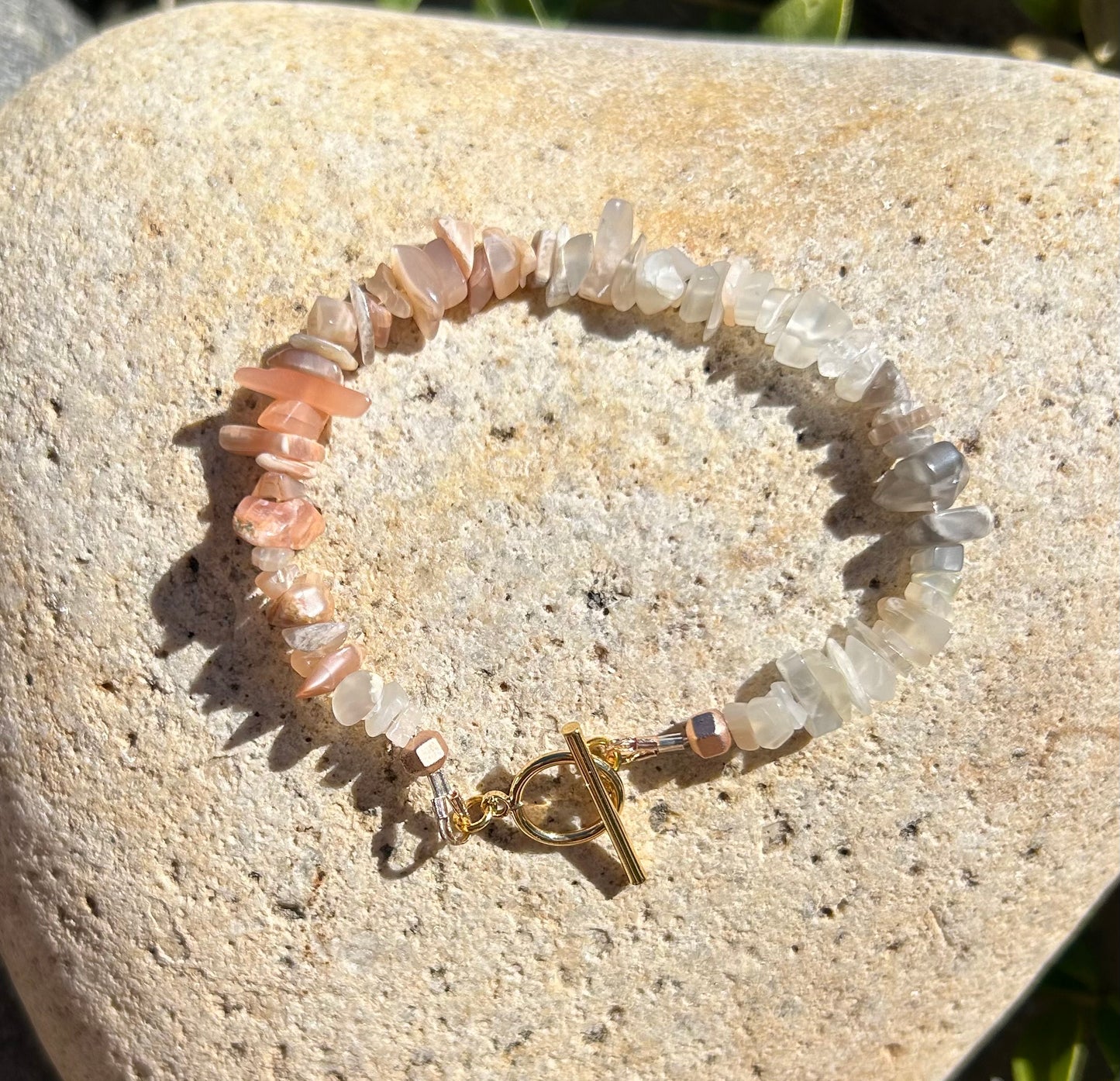 Moonstone Chip Bracelet