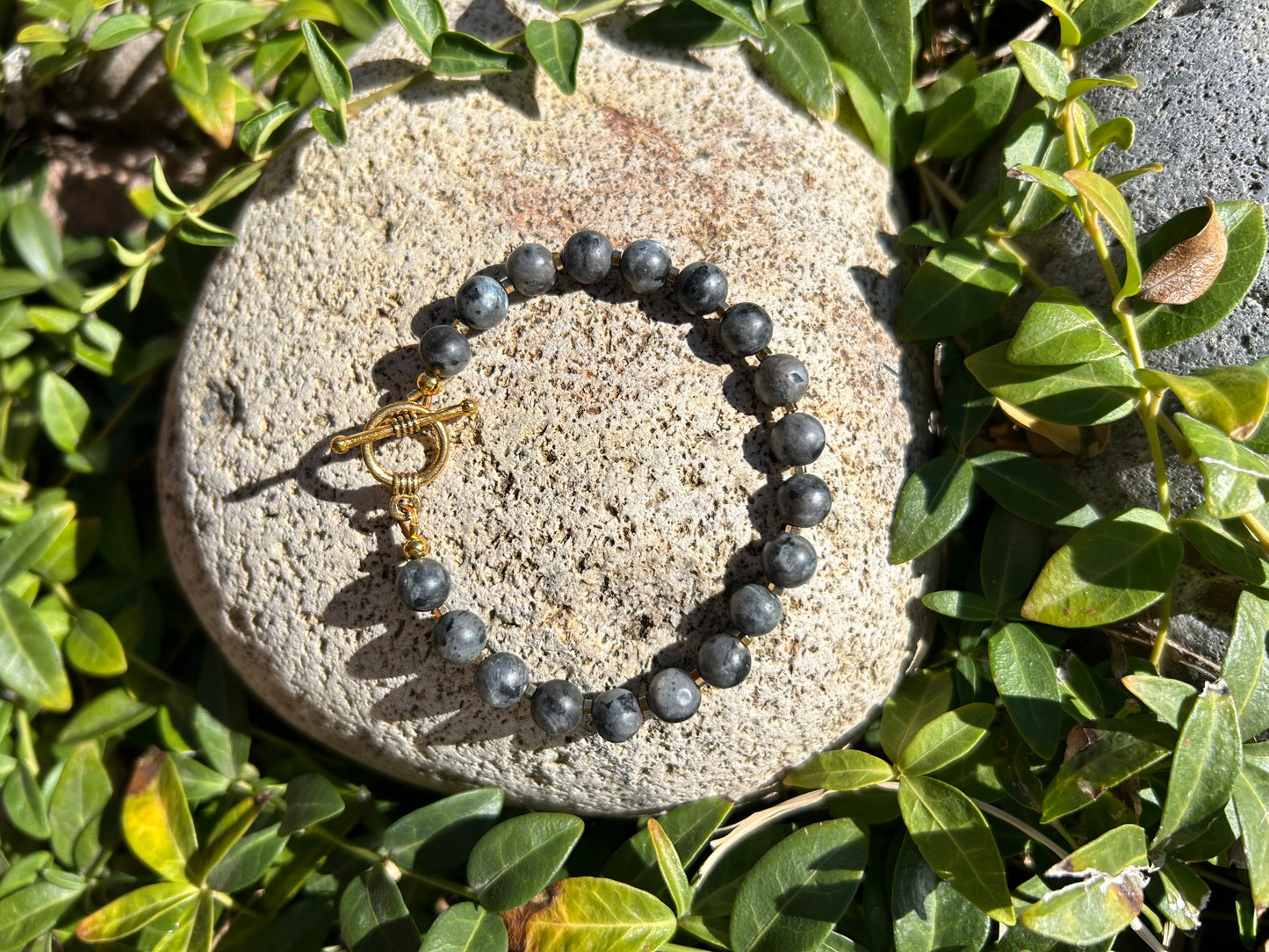 Labradorite & Hematite Bracelet