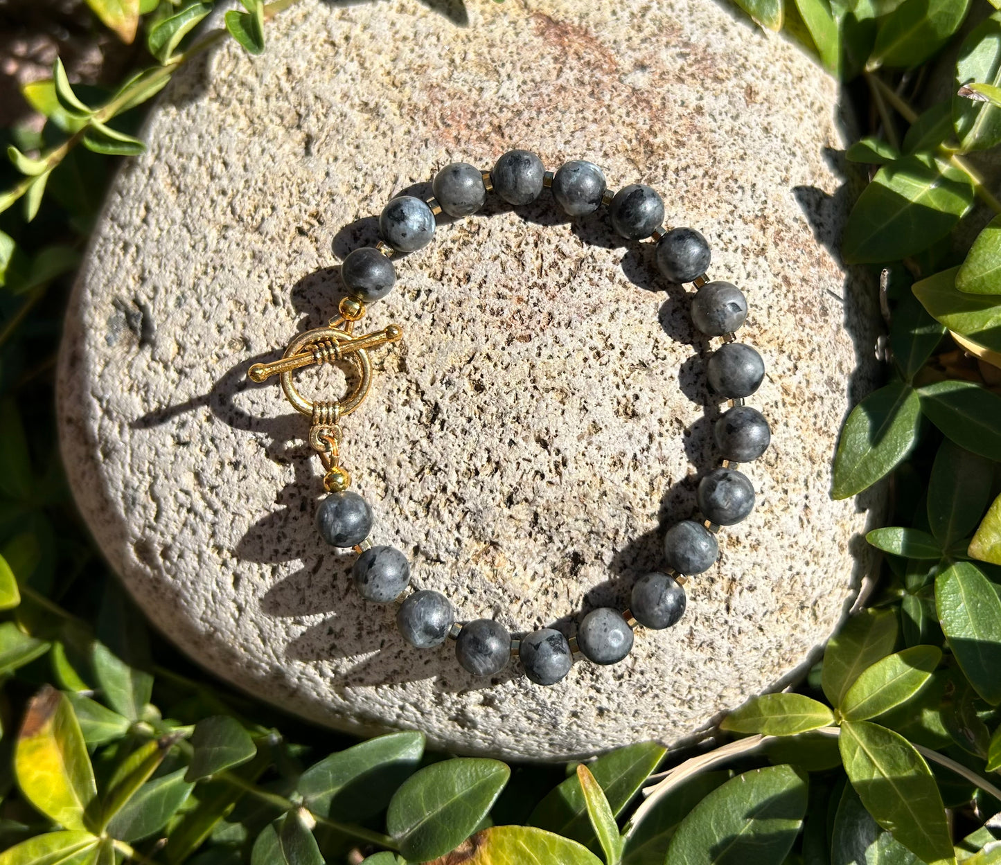 Labradorite & Hematite Bracelet