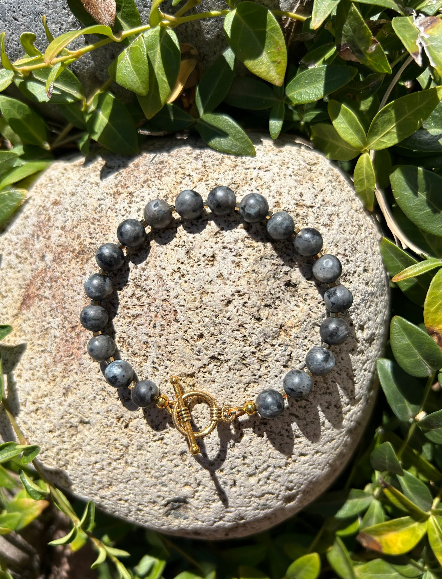 Labradorite & Hematite Bracelet