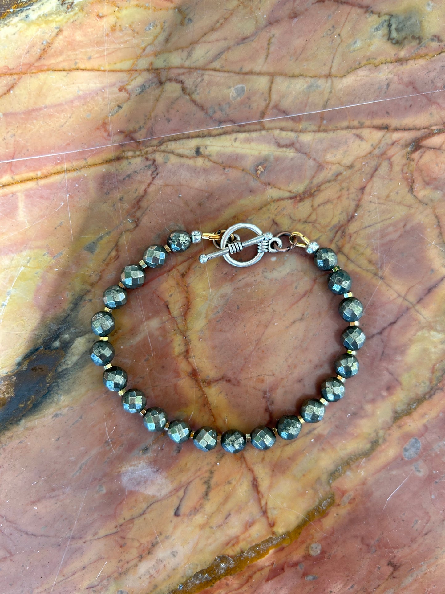 Pyrite & Hematite Bracelet