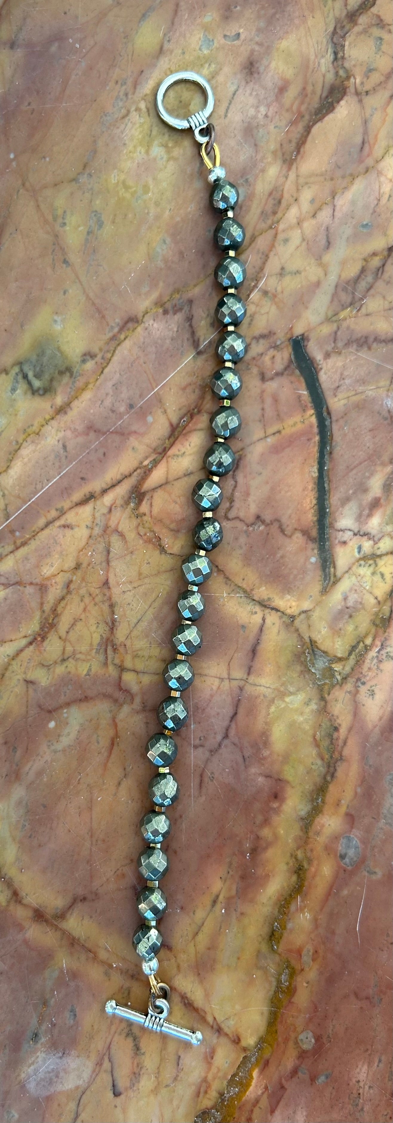 Pyrite & Hematite Bracelet