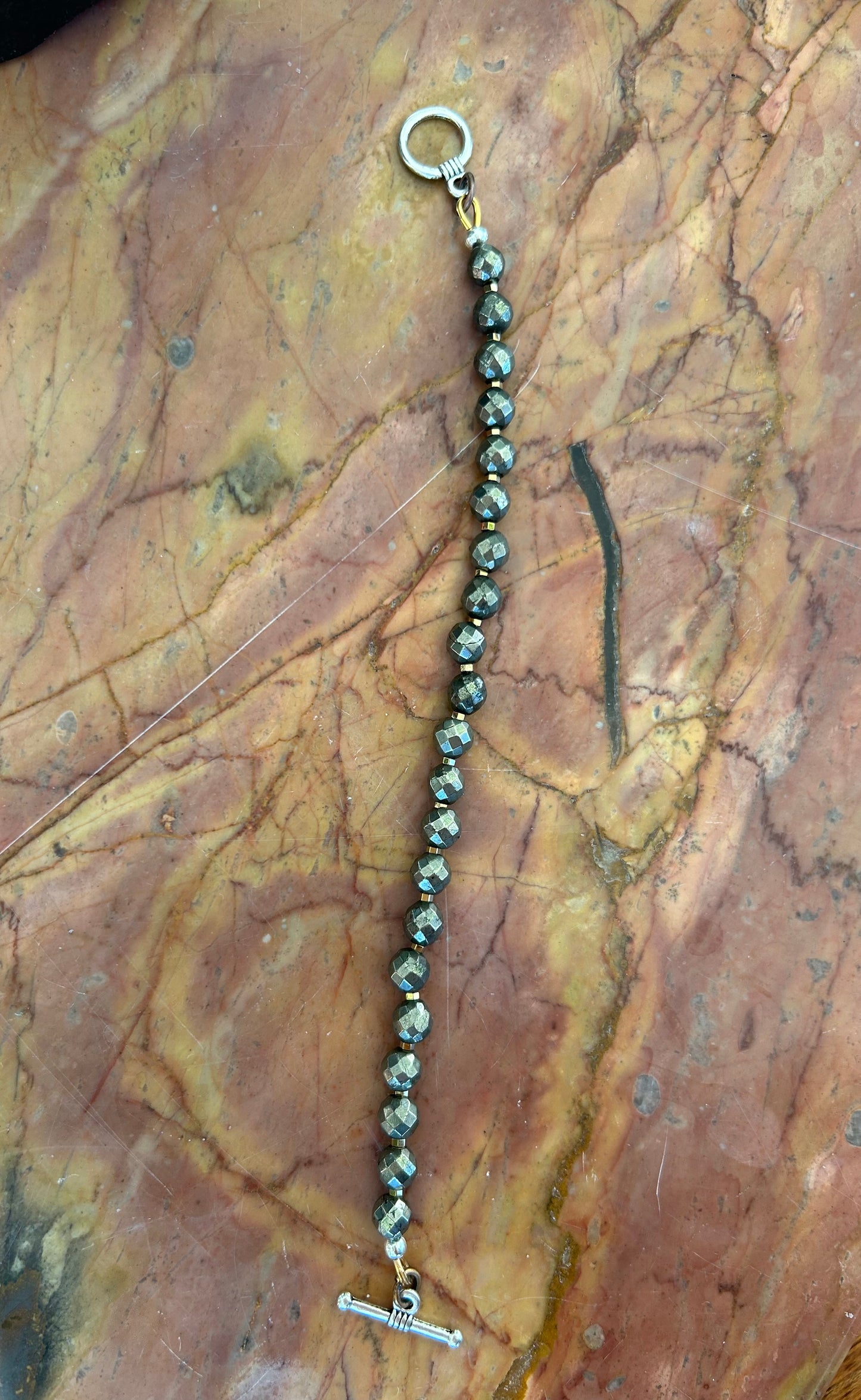 Pyrite & Hematite Bracelet