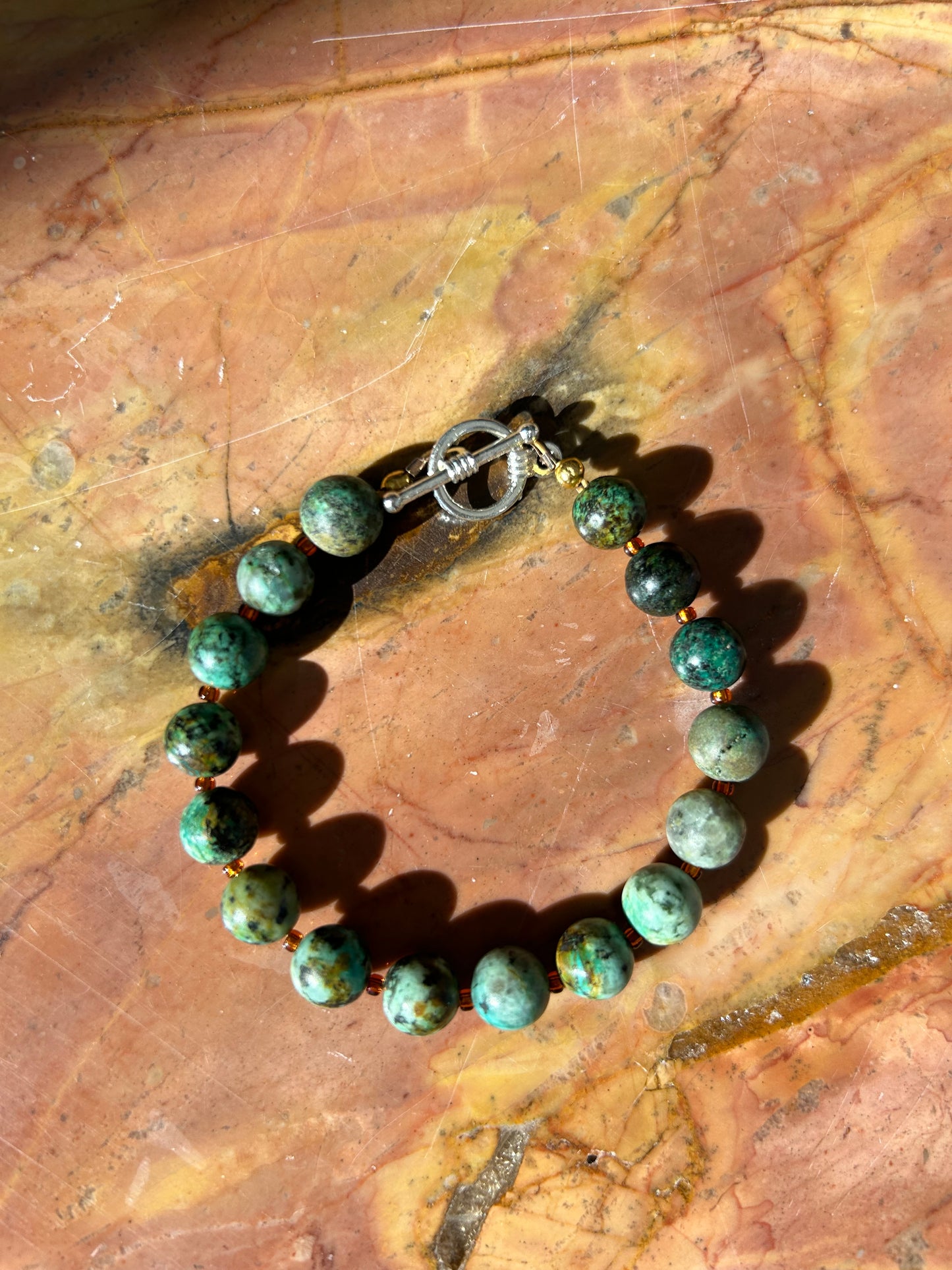 Turquoise & Amber Bracelet Mini