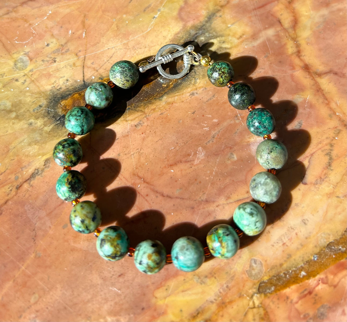 Turquoise & Amber Bracelet Mini