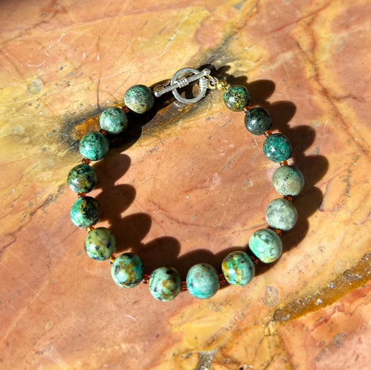 Turquoise & Amber Bracelet Mini