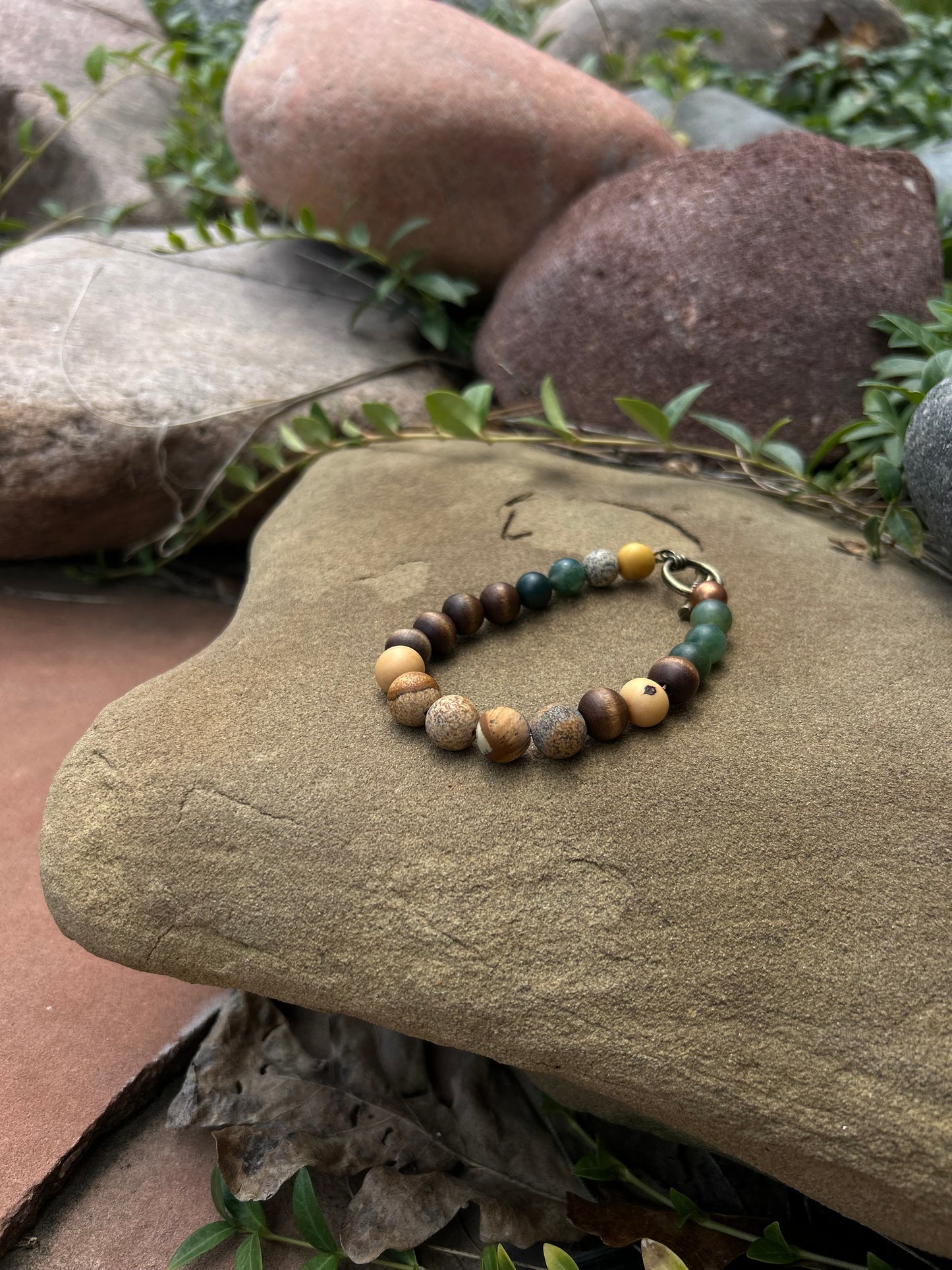 Picture Jasper & Moss Agate Bracelet