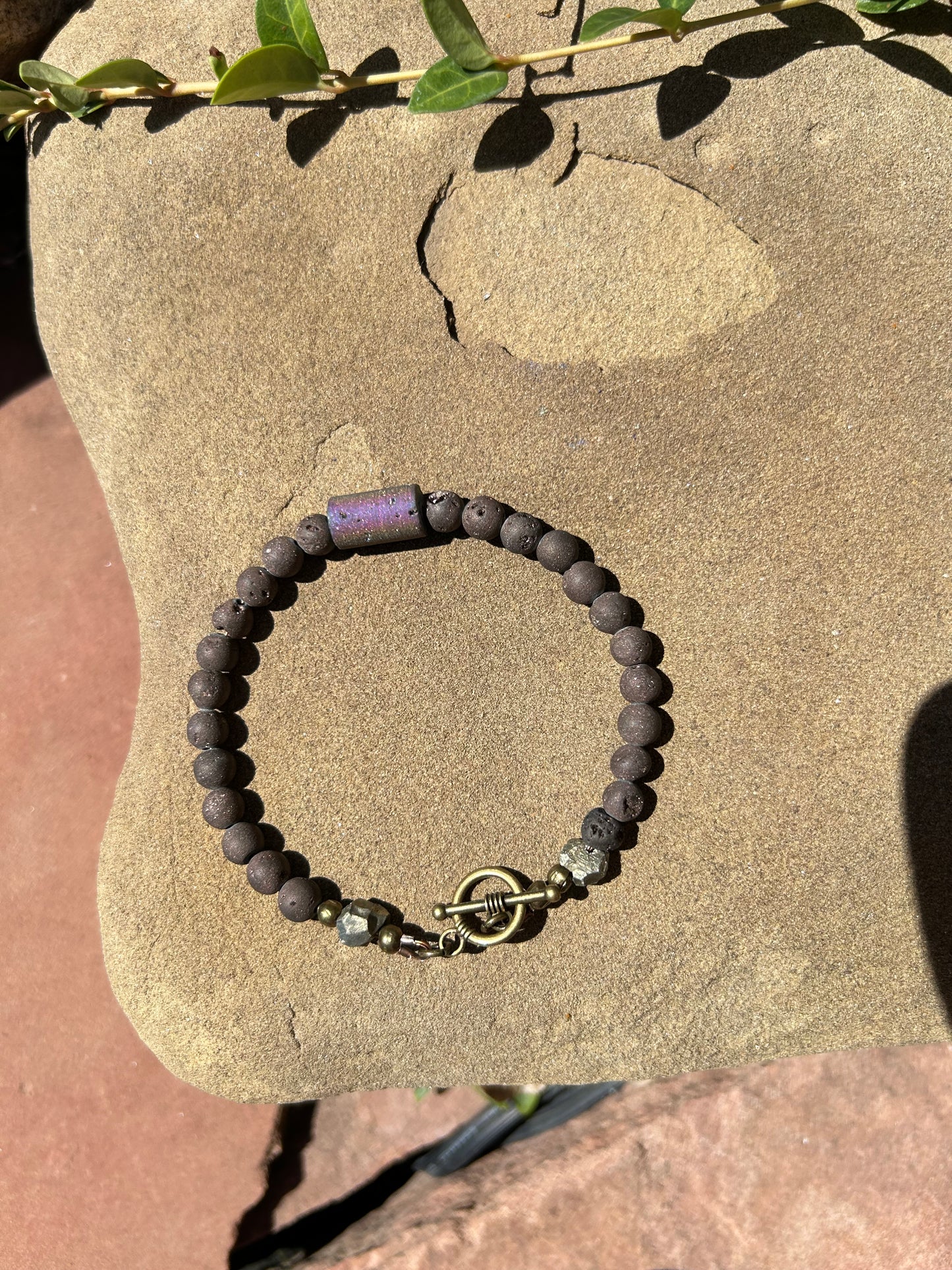 Druzy Agate 6mm Bracelet